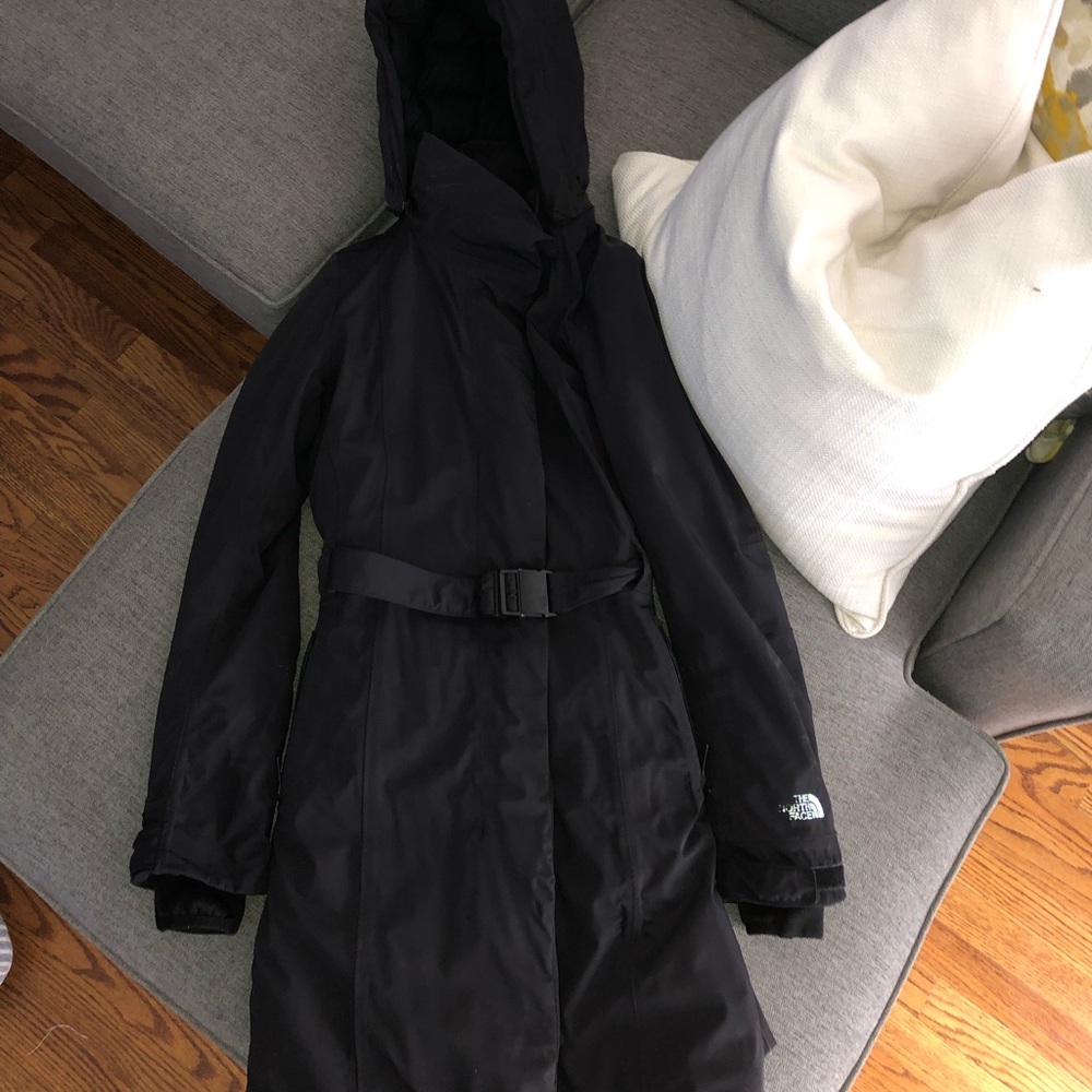 The north face black parka xs